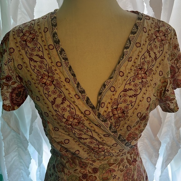 Pretty Garden floral wrap maxi. - Picture 2 of 13